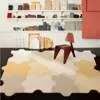 Halı yaratıcı tarzı halılar oturma odası lüks yatak odası dekor bulmaca şekilli halı ev peluş zemin mat kabarık yumuşak yıkanabilir halı 231215