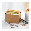 Emballage cadeau Emballage cadeau alimentaire Hamburger Wrap Boîte à l'huile Gâteau Sandwich Boulangerie Pain Petit-déjeuner Papier d'emballage pour la fête de mariage Drop DHE8J