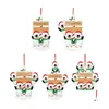 Christmas Decorations New Arrival Santa Claus Tree Pendant Handwritten Name Resin Ornament Drop Delivery Home Garden Festive Party Sup Dh7Du
