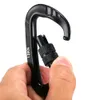 Carabiners 4PCS 12KNワイヤーゲートカラビナスナッグ無料カラビナスプリングスプリングクリップライトウェイトハンモックスイングクリップ機器231215