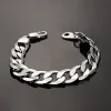 12 mm mannelijke stoeprand Cubaanse link kettingarmband voor mannen sieraden 14k gele goudheren armbanden 2024 Pulseira masculina