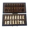 Satranç Oyunları Klasik Çin Terracotta Savaşçıları Retro Satranç Ahşap Satranç Tahtası Oyma Genç Yetişkin Masa Oyunu Bulma Bulma Hediyesi 231215