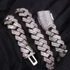 Collane di gioielleria raffinata in argento 925 puro 16mm Vendita collana a catena di gioielli con zirconi Moissanite