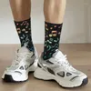 Men's Socks Funny Male Men Harajuku Watercolor Music Notes Sock Polyester Colorful Musician Song Skateboard Spring Autumn Winter