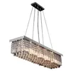 New Modern Contemporary Crystal Pendant Light Ceiling Lamp Chandelier Lighting length 47 2 inch 120cm LLFA263b