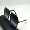 Occhiali da sole vintage 6025 Nero Oro Grigio Sfumato Sunnies Uomo Moda Occhiali da sole Occhiali Accessori Tonalità Protezione UV400 con 303G