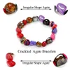 Charm Bracelets Whole-7 Chakra Healing Crystals Natural Stone Chips Single Strand Women Amethyst Jasper Agate Lazuli Reiki Bra245Q