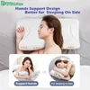 CushionDecorative Pillow Purenlatex 14cm Contour Memory Foam Cervical Orthopedic Neck Pain for Side Back Stomach Sleeper Remedial Pillows 231216