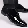 Robe chaussures mode hommes cuir mariage affaires discothèques Oxfords respirant travail à lacets
