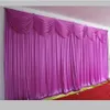 Party Decoration Wedding Backdrops 20ft W X 10ft H Ice Silk Elegant Purple Bakgrundsgardin 3m 6m för DHL306H