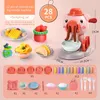 Kitchens Play Food Pretend To Piggy Noodle Machine Family House Toy Set Colored Clay Plasticine Ice Cream Mold Children s Toys 231215