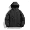 Erkek ceketler yastıklı kalınlaşmış rüzgar geçirmez sıcak acele pamuk ceket moda trend açık spor dağ sistemi
