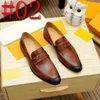 24style Luxury Men Sapatos Oxfords Vestido de designer casual Tatchwork Tassel Tassel Cow Split couro Partido noivo Casamento Gentleman British Tamanho 38-45