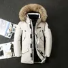 Parkas de plumón para hombre Abrigos de plumón de pato de invierno para hombre Chaquetas largas con cuello de piel con capucha Chaquetas de invierno informales cálidas a prueba de viento para hombre de alta calidad 231215