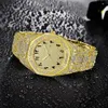 Autres montres Cool pour hommes Top marque de luxe Hip Hop glacé diamant quartz montre-bracelet mâle horloge Relogio Masculino Drop 231216