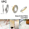 Wall Stickers Tile Gap Seam Sticker Tape Self-Adhesive Floor Sealing Home Decoration 15ft Improvement Accessories