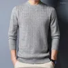 Мужские свитера, мужские футболки, шерстяные свитера, осень-зима 2023, мужские трикотажные джемперы с длинными рукавами
