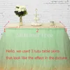 Table Skirt 100cm Tulle Table Skirt Wonderland Table Tutu Skirting Wedding Birthday Baby Shower Home Banquet Party Decoration 231216