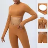 Actieve sets Tweedelig pak Dames Yogaset Naadloze legging Crop top met lange mouwen Sportbeha Hardloopkleding Fitness Workout Gym