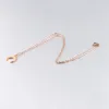 Hänghalsband 10st 45 cm spegel polerat rostfritt stål personlighet halvmåne horn halsband mode metall kvinnor smycken