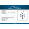 Necklaces JewelryPalace Snowflake Natural Blue Topaz 925 Sterling Silver Pendant Necklace for Woman Gemstone Fine Jewelry Without Chain