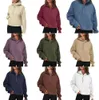 1lululemen-56 Sudaderas con Capucha para Mujer Sudaderas Otoño Invierno Traje De Yoga Sudadera con Capucha De Buceo Suéter Deportivo con Media Cremallera Chaqueta Suelta para Gimnasio Fitness Abrigo Corto De Felpa Sudadera 99