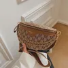 Gedruckt Brief Plaid Muster Fanny Packs Für Frauen Modische Kette Taille Tasche Weibliche Taille Pack Damen Breiten Riemen Umhängetasche Bag207k