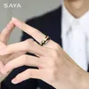 Обручальные кольца Кольцо для мужчин Вольфрамовые персонализированные украшения с вращающимся механизмом черного и золотого цвета Кольца на удачу 231215