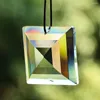 Chandelier Crystal 1pc Clear Pyramid Light Catcher Faceted Glass Prism Pendant For Home Decor Christmas Wedding Parts Accessory