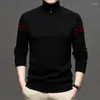 Maglioni da uomo Mens dolcevita maglione di lana di cachemire 2023 inverno moda spessa cerniera maglioni uomo collo alto puro caldo vestiti in maglia