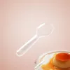 200 stuks Mini Doorzichtige Plastic Lepels Wegwerp Bestek Lepels voor Jelly Ijs Dessert Appetizer3216