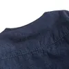 Vestes pour hommes Doublure matelassée Japon Style Hommes Col en V Veste en jean à simple boutonnage Rétro Hommes Bleu Jean Vestes Amekaji 231215