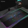 Mouse Pads Wrist Rests PS4 Playstation RGB Gaming Mouse Pad Speed Laptop Keyboard Desk Carpet Large Gaming Mouse Mat LED Backlight MousePad CSGO LOL J231215