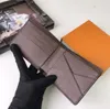 Kostenloser Versand Luxusdesigner Männer Brieftaschen Karten Halter Mann Handtasche Original Box Hochqualität mit Mustern Blumen Buchstaben Grid