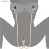 Autres accessoires de mode Petit Moyen Grand Perles Anales Butt Plug Perle Pinces À Mamelons Ensemble Avec Chaîne En Métal Clip De Sein Bondage Esclave Couple Jeu Sex ToyL231215