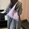 Evening Bags Simple Casual Tote Handbag With Color-blocking Soft Leather Commute Satchel Fashion Underarm Shoulder Bag For Women Versatile