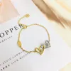 Novo estilo designer de jóias pulseiras pulseira 18k banhado a ouro 925 prata banhado aço inoxidável pulseira manguito corrente pulseira feminina 262m