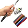 Boat Fishing Rods Pocket Collapsible Fishing Rod Reel Combo Mini Pen Fishing Pole Kit Telescopic Fishing Rod Spinning Reel Combo Kit 231216