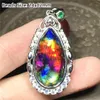 Pendants Top Natural Ammonite Ammolite Necklace Pendant Jewelry for Women Lady Man Love Gift Crystal Beads Sier Gemstone Stone Aaaaa