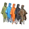 Poncho de pluie à capuche pour temps humide, abri léger, bâche imperméable pour adultes, unisexe, activités de plein air, camping, randonnée