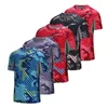 Herren T-Shirts Sommer Camouflage Kurzarm T-Shirt Volldruck Kompression Männer Shirt Laufen Fitness Sport Atmungsaktiv