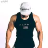 Herr t-shirts herrar sommar fitness slarv skjorta bodybuilding tank tops gym running träning singlet sport casual väst basketkläder