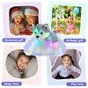 Plush Light Up toys Cute Musical up Husky Puppy Stuffed Animal LED Dog Toy with Night Lights Lullaby Birthday Gifts for Girls Kids 231215