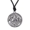 Sjöhäst totem hänge halsband antik silverhänge nautiska smycken manliga irländska amulett symboler halsband281l