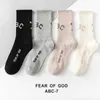 Chaussettes pour hommes chaussettes de marque de mode chaussettes FG rich ess saison 7 chaussettes ABC lettres simples bas de sport chaussettes tendance