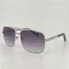 Klassisk attityd solglasögon för män metall fyrkantig guldram UV400 unisex vintage populär stil 0259 glasskydd glasögon wit2381