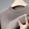 Мужские свитера, мужские футболки, шерстяные свитера, осень-зима 2023, мужские трикотажные джемперы с длинными рукавами