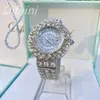 Dames hiphop vol diamanten horloge kristal wijzerplaat diamant Britse horloge mode persoonlijkheid ultra flash dames moissanite polshorloge