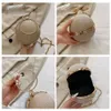 Evening Bags Round Ball Clutch Handbag Lady Bag Chain Shoulder Purse For Lipstick Circular Ring Weding Wallet 231216