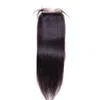 Brazilian Straight 6x6 Lace Closure100% Human Hair Deep Part Transparent Lace Closure Remy Hair with Baby Hair Natural Color